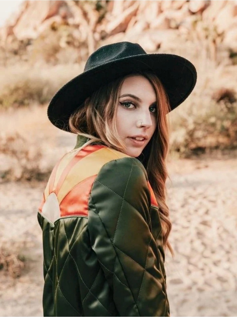 Classic Rock Couture Rising Sun Quilted Bomber Jacket